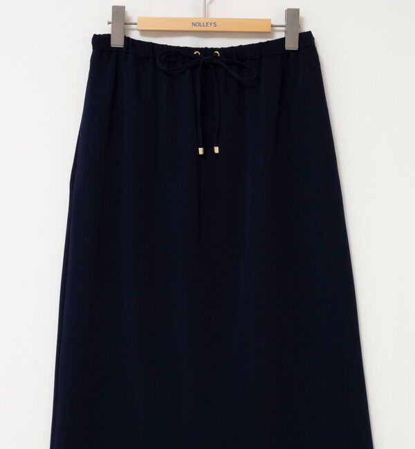 NOLLEY'S「ウォッシャブルハイスペックサテンロングスカート」|フレア|