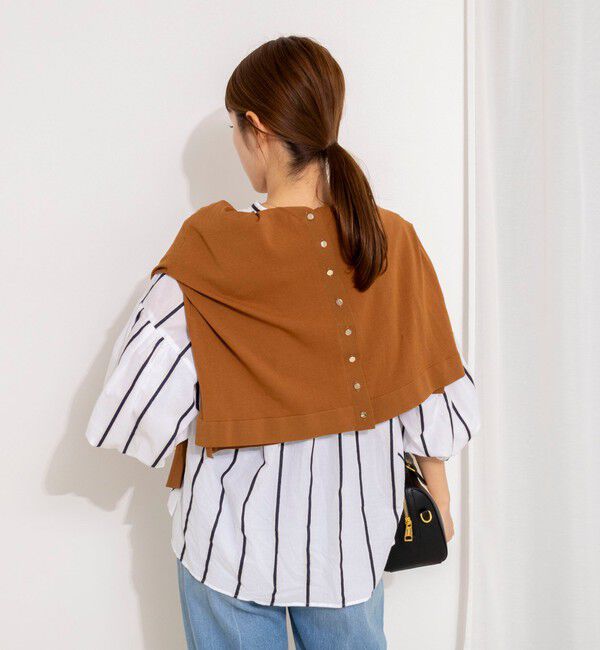 NOLLEY'S「ウォッシャブルドビーストライプブラウス」|シャツ・ブラウス|