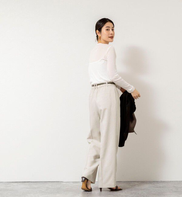 NOLLEY'S sophi「ウォッシャブルorganicコットンシアーテレコロンＴ」|Tシャツ・カットソー|