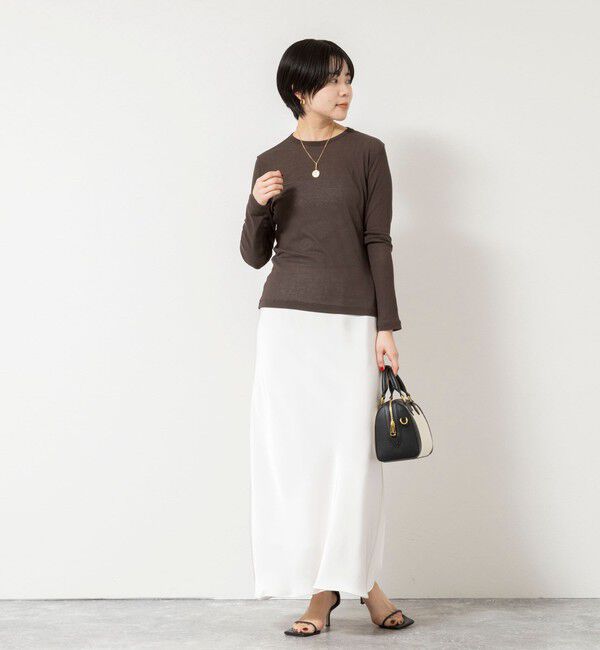 NOLLEY'S sophi「ウォッシャブルorganicコットンシアーテレコロンＴ」|Tシャツ・カットソー|