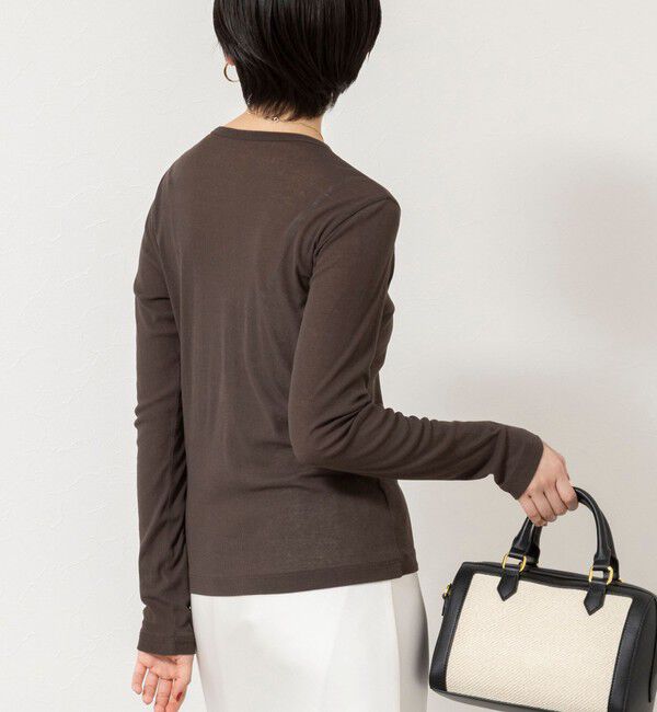 NOLLEY'S sophi「ウォッシャブルorganicコットンシアーテレコロンＴ」|Tシャツ・カットソー|