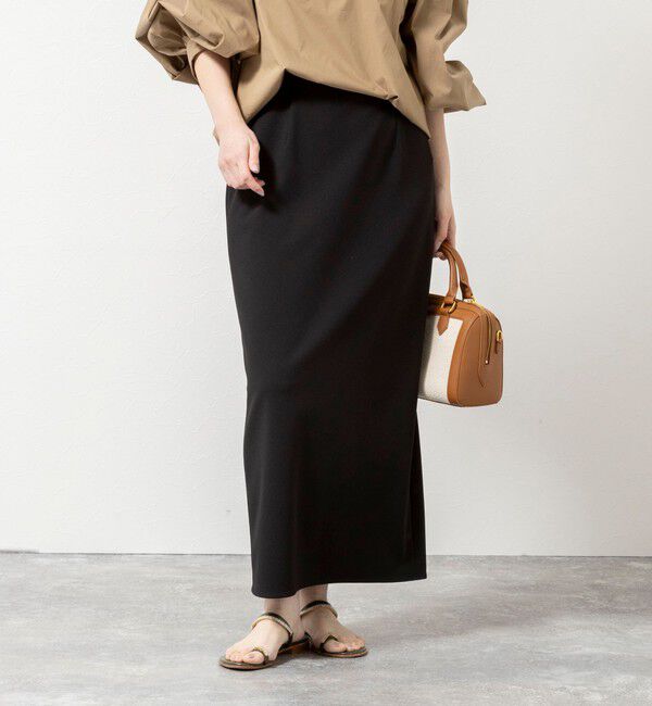 NOLLEY'S sophi「《セットアップ対応》ウォッシャブルマルチファンクションタイトスカート」|タイト|ブラック