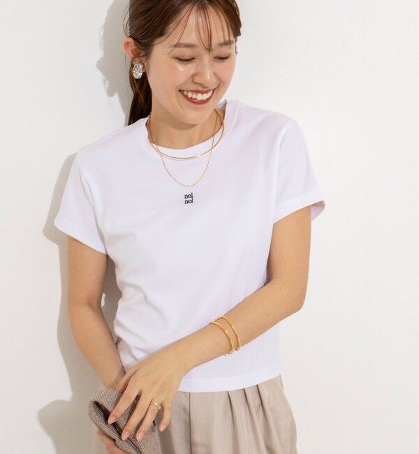 NOLLEY'S「【nolnol/ノルノル】ウォッシャブルクルーネックTee」|Tシャツ・カットソー|