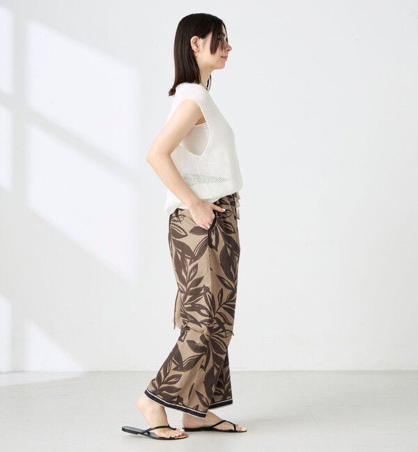 NOLLEY'S「《手洗い可能》ストローヤーンホールガーメントベスト」|ニット・セーター|