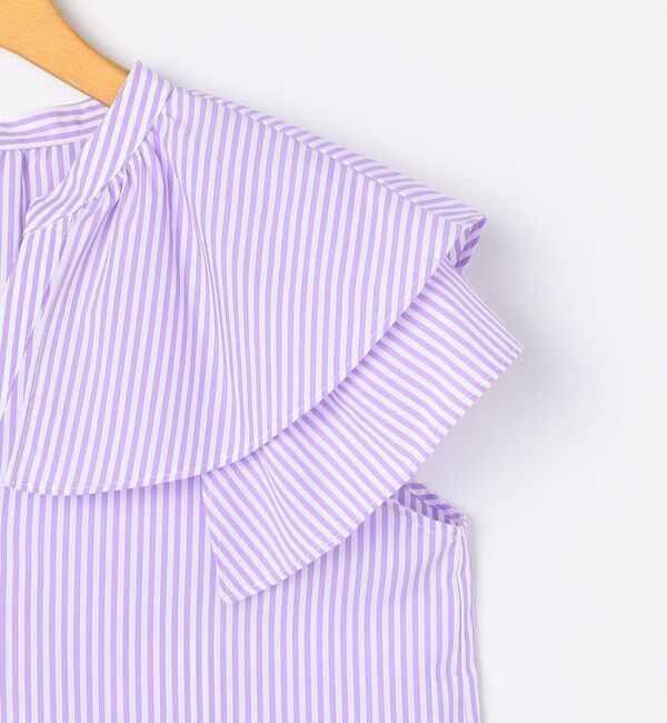 NOLLEY'S「ウォッシャブルダブルフリルキーネックブラウス」|シャツ・ブラウス|