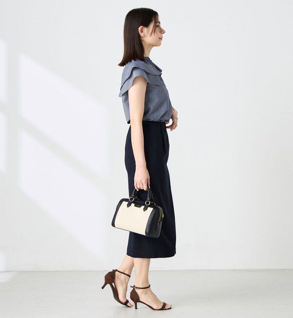 NOLLEY'S「ウォッシャブルダブルフリルキーネックブラウス」|シャツ・ブラウス|