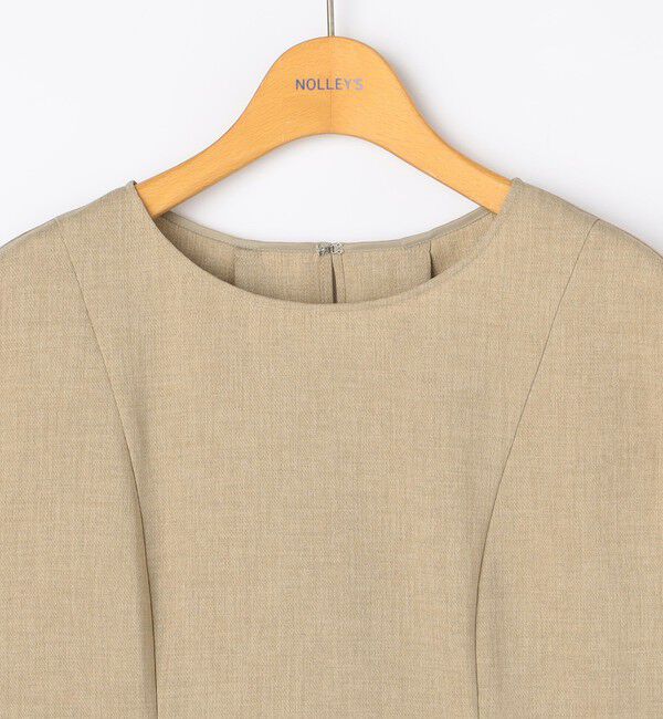 NOLLEY'S「ウォッシャブル麻調ペプラムブラウス」|シャツ・ブラウス|