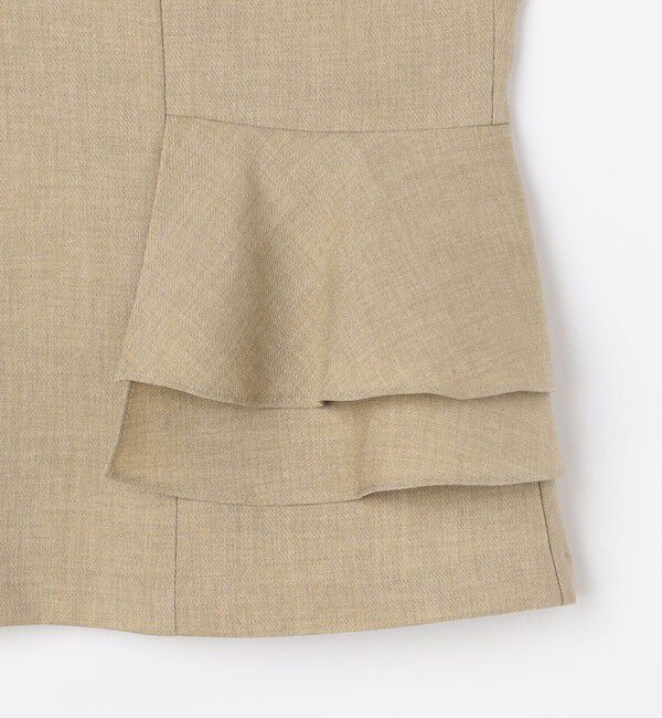 NOLLEY'S「ウォッシャブル麻調ペプラムブラウス」|シャツ・ブラウス|