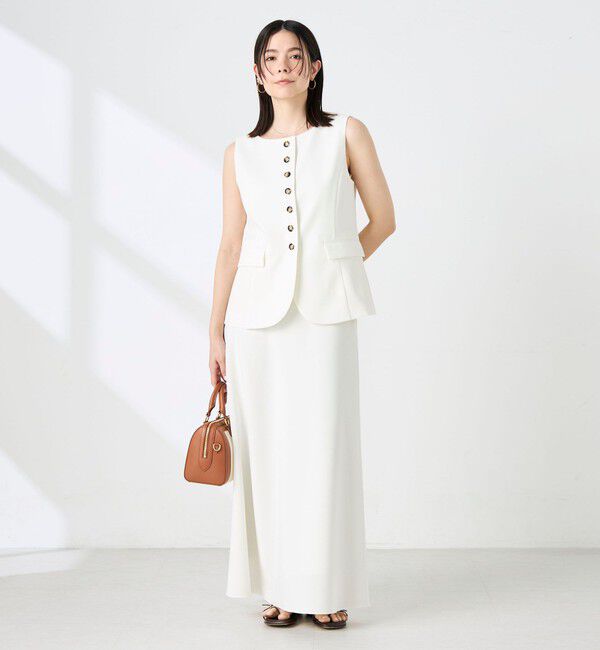 NOLLEY'S sophi「《セットアップ対応》ウォッシャブルドライシャンタンナロースカート」|スカート|