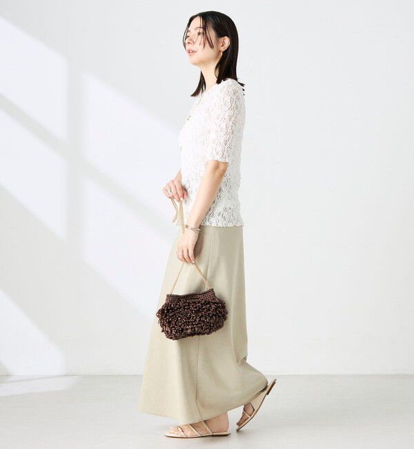 NOLLEY'S sophi「《セットアップ対応》ウォッシャブルドライシャンタンナロースカート」|スカート|