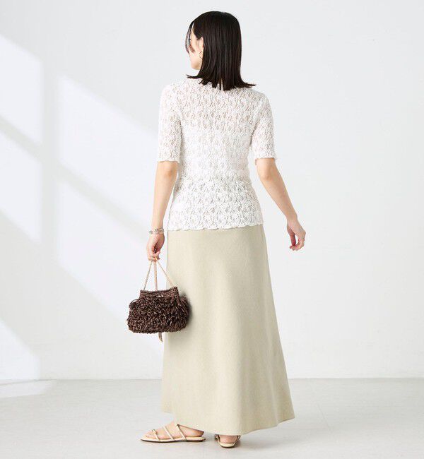 NOLLEY'S sophi「《セットアップ対応》ウォッシャブルドライシャンタンナロースカート」|スカート|