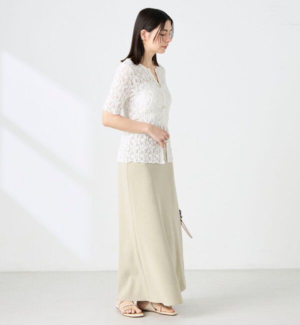 NOLLEY'S sophi「《セットアップ対応》ウォッシャブルドライシャンタンナロースカート」|スカート|