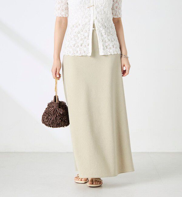 NOLLEY'S sophi「《セットアップ対応》ウォッシャブルドライシャンタンナロースカート」|スカート|