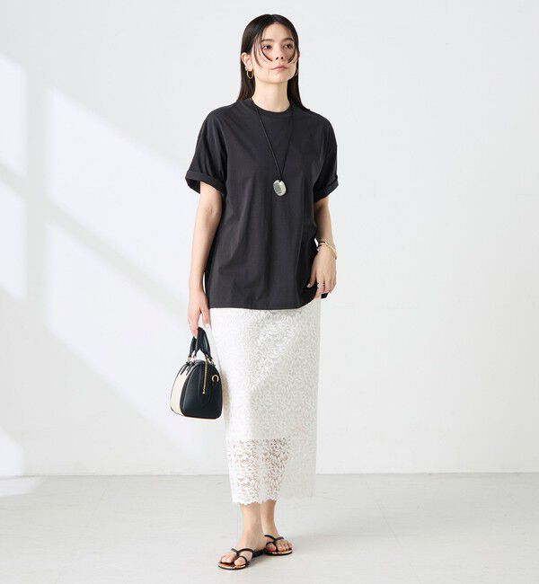 NOLLEY'S sophi「ウォッシャブル72/2超長綿オーバーサイズT」|Tシャツ・カットソー|