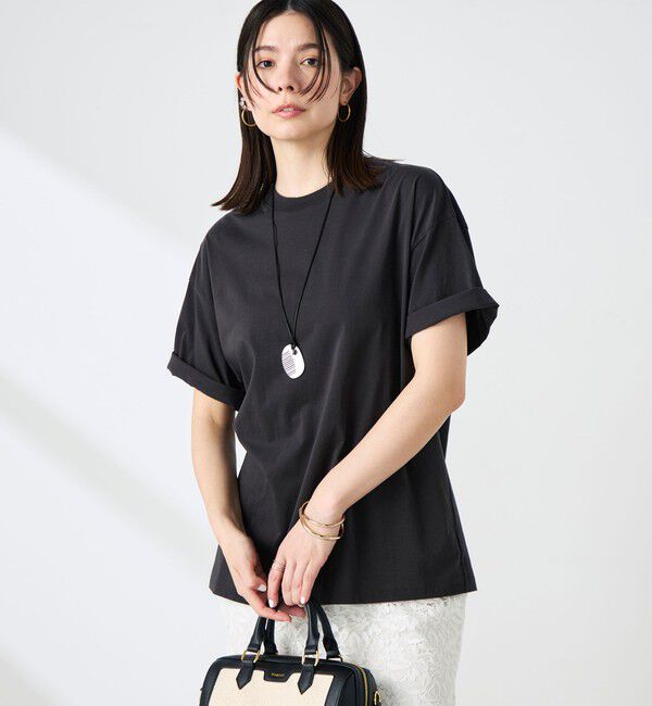 NOLLEY'S sophi「ウォッシャブル72/2超長綿オーバーサイズT」|Tシャツ・カットソー|