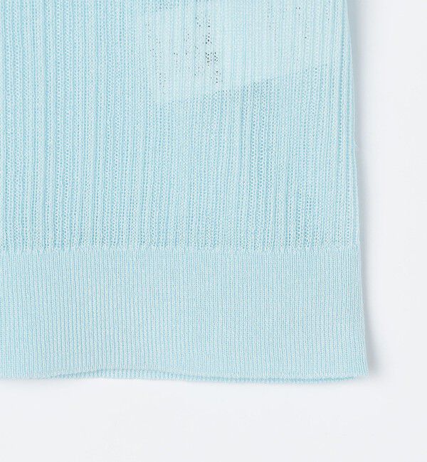 NOLLEY'S sophi「《手洗い可能》リブシアーオープンカラープルオーバー」|ニット・セーター|