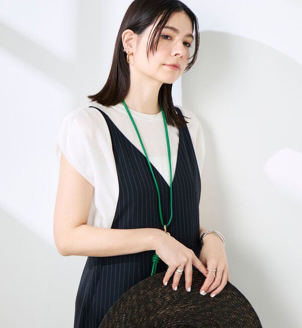 NOLLEY'S「ウォッシャブルシアードライコットンショルダーギャザープルオーバー」|Tシャツ・カットソー|