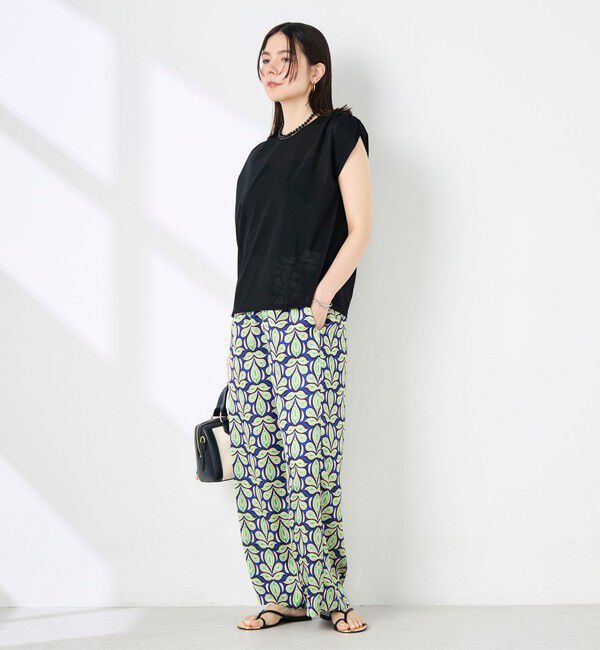 NOLLEY'S「ウォッシャブルシアードライコットンショルダーギャザープルオーバー」|Tシャツ・カットソー|