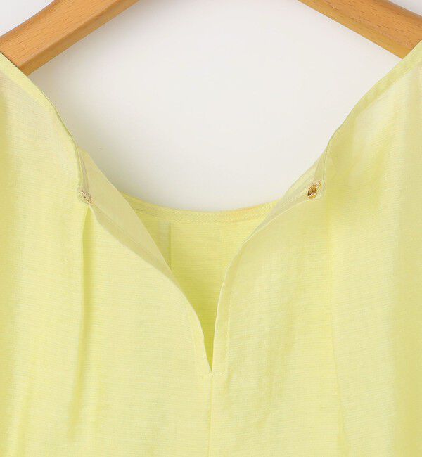 NOLLEY'S「ウォッシャブルリネン混袖フリルブラウス」|シャツ・ブラウス|