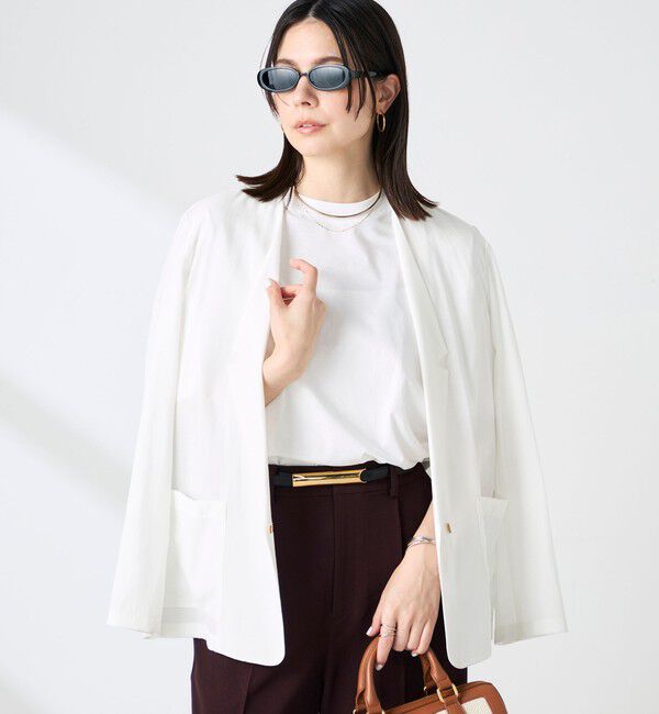 NOLLEY'S sophi「ウォッシャブルリネナチュールシアージャケット」|テーラードジャケット|
