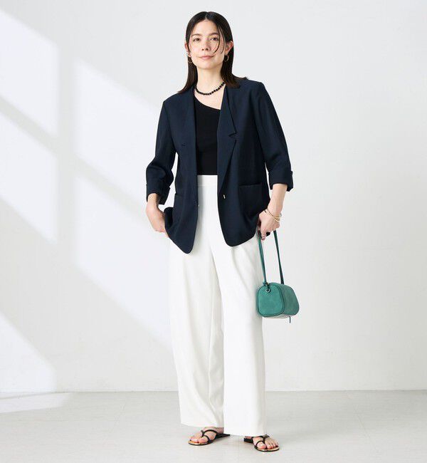 NOLLEY'S sophi「ウォッシャブルリネナチュールシアージャケット」|テーラードジャケット|