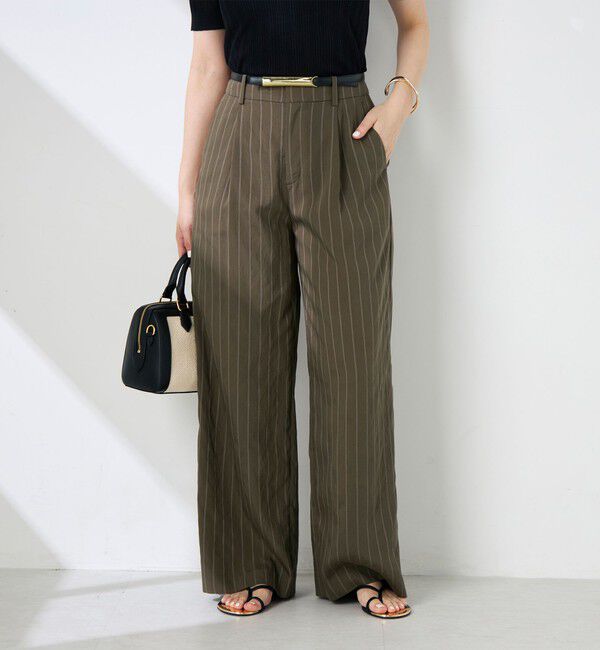 NOLLEY'S sophi「ウォッシャブルストライプタックパンツ」|その他|