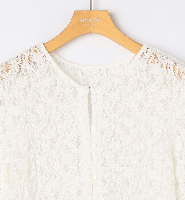 NOLLEY'S sophi「ウォッシャブルストレッチレース両前半袖カーデ」|カーディガン|