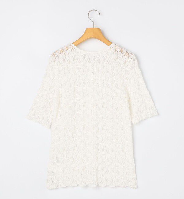 NOLLEY'S sophi「ウォッシャブルストレッチレース両前半袖カーデ」|カーディガン|