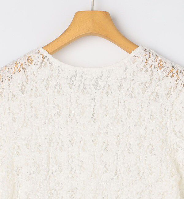 NOLLEY'S sophi「ウォッシャブルストレッチレース両前半袖カーデ」|カーディガン|