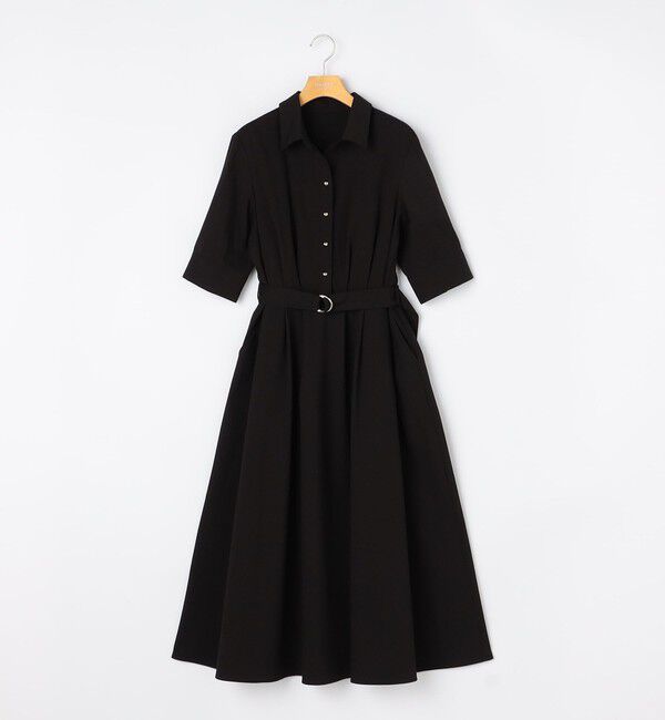 NOLLEY'S sophi「ウォッシャブルサッカーシャツワンピース」|ワンピース|