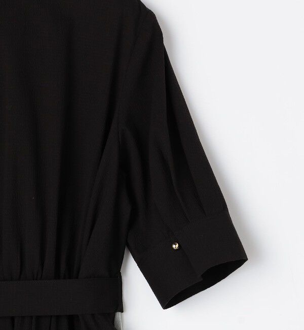 NOLLEY'S sophi「ウォッシャブルサッカーシャツワンピース」|ワンピース|