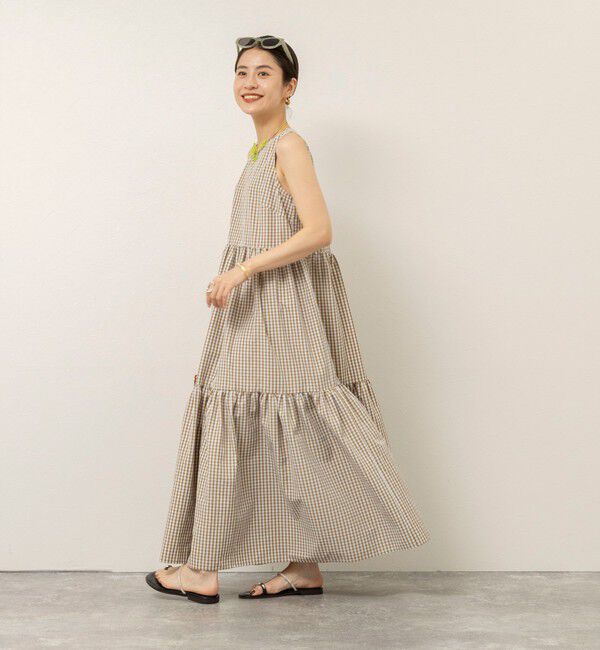 MAQWEL「【MAQWEL/マクウェル】ウォッシャブルチェックワンピース」|ワンピース|