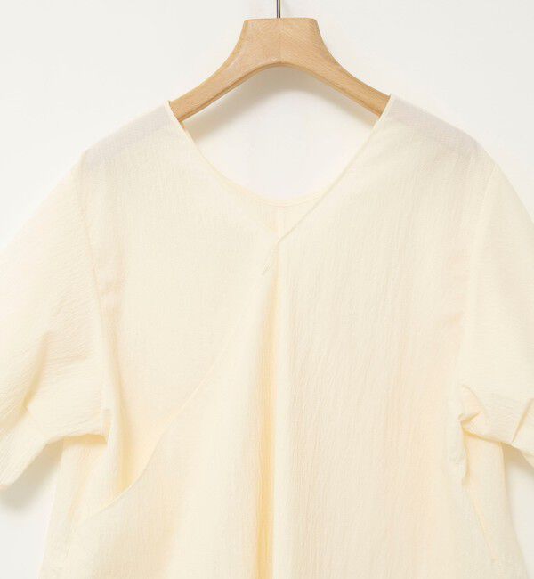 Rie Miller「ウォッシャブル２WAYブラウスシアーサッカー」|シャツ・ブラウス|