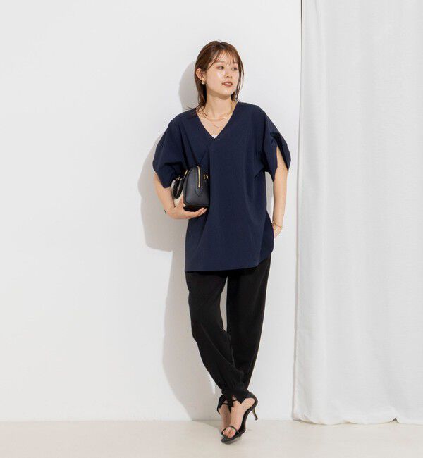 Rie Miller「ウォッシャブル２WAYブラウスシアーサッカー」|シャツ・ブラウス|