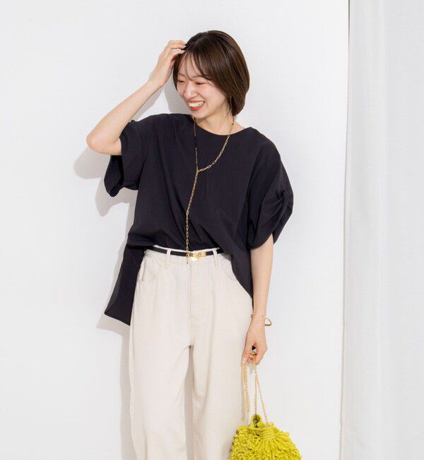 Rie Miller「ウォッシャブル２WAYブラウスシアーサッカー」|シャツ・ブラウス|