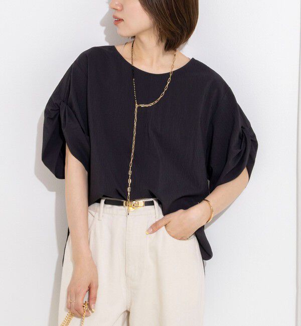 Rie Miller「ウォッシャブル２WAYブラウスシアーサッカー」|シャツ・ブラウス|