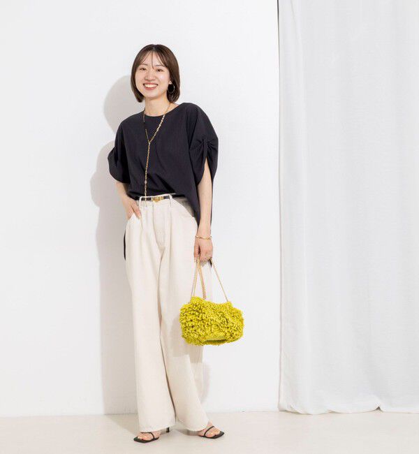 Rie Miller「ウォッシャブル２WAYブラウスシアーサッカー」|シャツ・ブラウス|