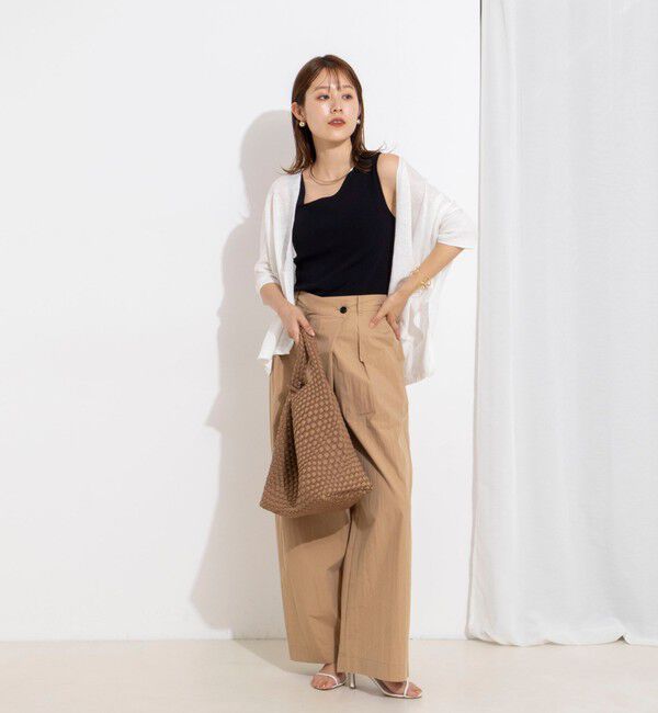 NOLLEY'S「《手洗い可能》フレンチリネンボレロカーデ」|カーディガン|