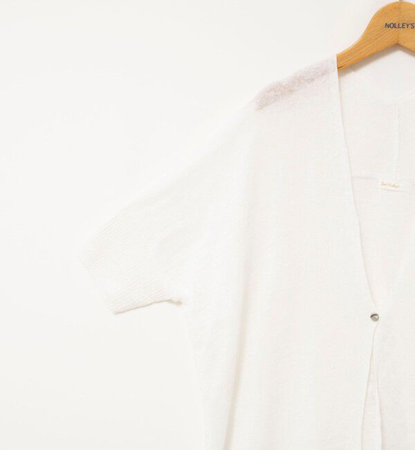 NOLLEY'S「《手洗い可能》フレンチリネンボレロカーデ」|カーディガン|