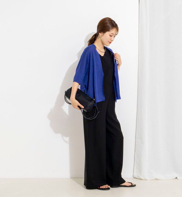 NOLLEY'S「《手洗い可能》フレンチリネンボレロカーデ」|カーディガン|