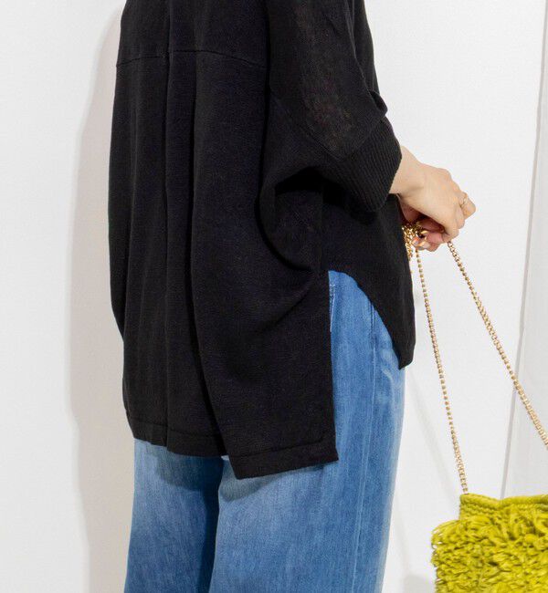 NOLLEY'S「《手洗い可能》フレンチリネンボレロカーデ」|カーディガン|