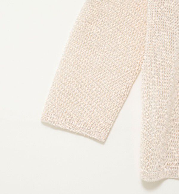 NOLLEY'S sophi「《手洗い可能》麻混針抜き天竺プルオーバー」|ニット・セーター|