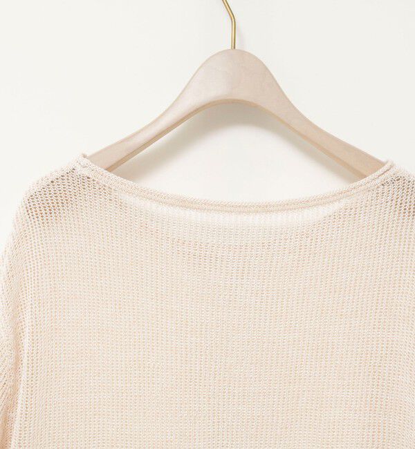 NOLLEY'S sophi「《手洗い可能》麻混針抜き天竺プルオーバー」|ニット・セーター|