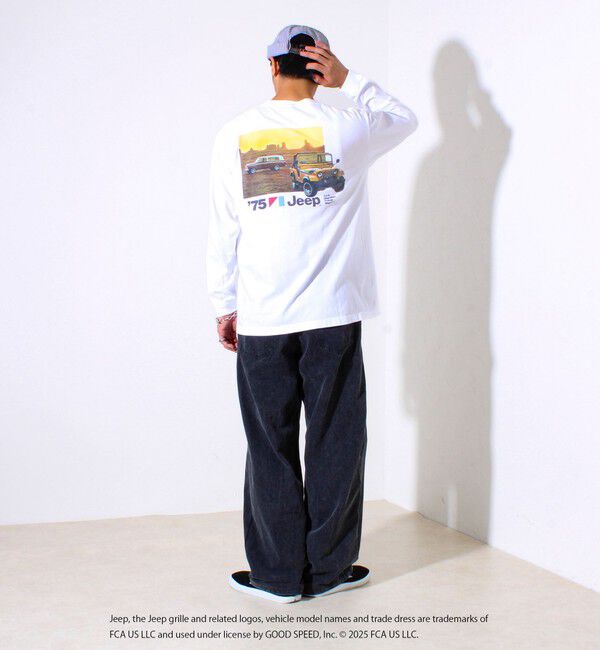 GLOSTER「【GOOD ROCK SPEED】Jeep / ジープ バックプリント ロングスリーブTシャツ ロンT」|Tシャツ・カットソー|