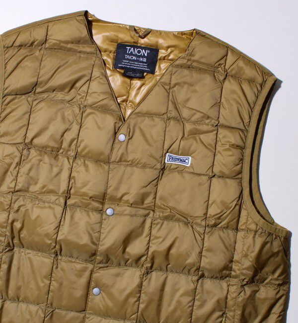GLOSTER「【UNISEX/4サイズ/6色展開】FREDYMAC別注 TAION ベーシックインナーダウンベスト」|ダウンベスト・ベスト|ベージュ