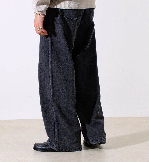 GLOSTER「【ワイド好き必見】ダック地 ワイドシルエットパンツ」|チノ|
