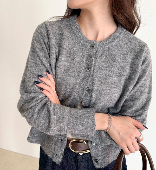 fredy emue「【@sora_522m企画】ウール混天竺カーディガン」|カーディガン|グレー
