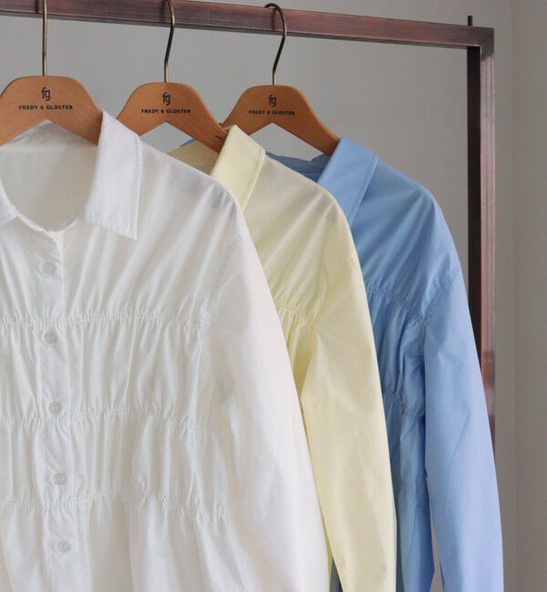 fredy emue「【@sora_522m企画】シャーリングシャツ」|シャツ・ブラウス|