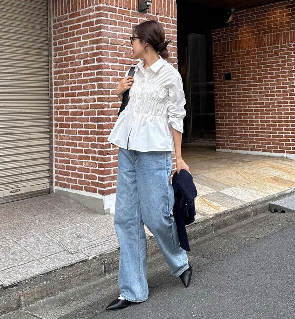 fredy emue「【@sora_522m企画】シャーリングシャツ」|シャツ・ブラウス|