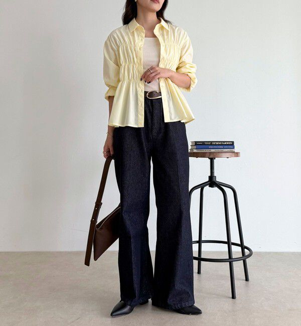 fredy emue「【@sora_522m企画】シャーリングシャツ」|シャツ・ブラウス|